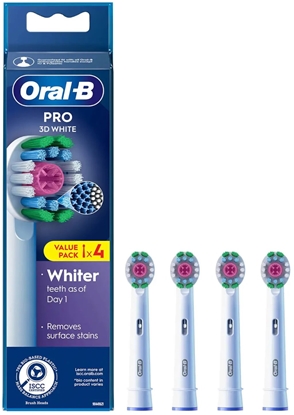 Attēls no Oral-B Pro 3D White -vaihtoharjat, 4 kpl