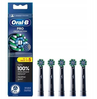 Attēls no Oral-B Pro CrossAction -vaihtoharjat, 5 kpl, musta