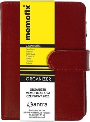 Picture of Organizer Memofix A6 K/SA czerwony EDUKAMP