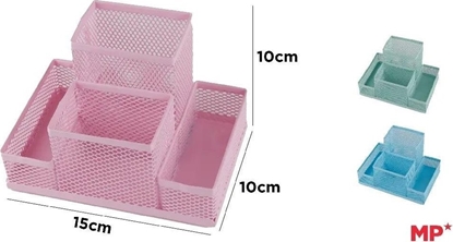 Изображение Organizer na biurko siatkowy metal 15x10cm MIX
