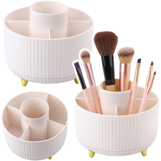 Picture of Organizer Na Pdzle Kosmetyki Obrotowy 360 5 Przegród Biay LEAN