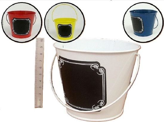 Изображение Organizer wiaderko met. z polem do pisania kred