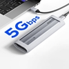 Изображение Kiesze dyskowa M.2 NVME/NGFF USB-C na USB-C/USB-A 6Gbps/10Gbps - szara
