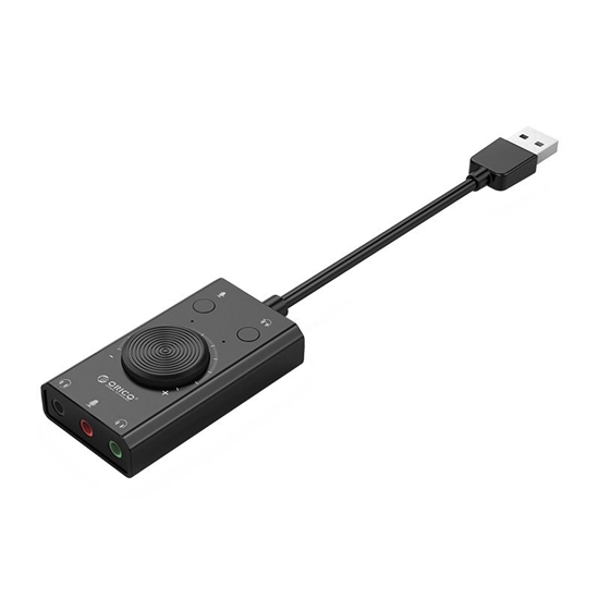 Picture of Karta dwikowa Orico Wielofunkcyjna zewntrzna karta dwikowa USB - czarna