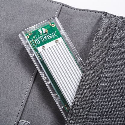 Picture of Kiesze dyskowa M.2 NVME na USB-C 10Gbps - szara