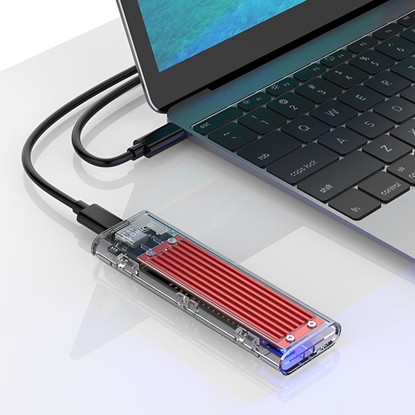 Picture of Kiesze dyskowa M.2 NVME na USB-C 10Gbps - czerwona