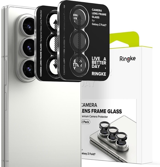 Picture of Ringke Ringke Camera Frame Protector 2-pack for Samsung Galaxy Z Fold 7 - Black