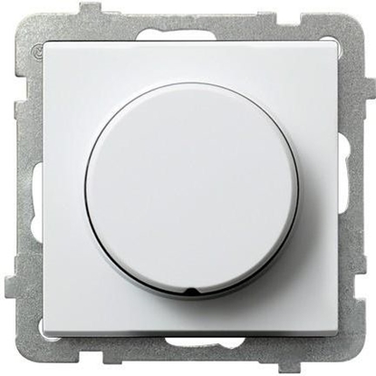 Изображение Ospel ciemniacz przyciskowo-obrotowy Sonata przystosowany do obcienia arowego i halogenowego biay (P-8R/m/00)