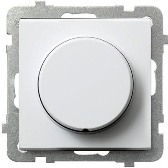 Изображение Ospel ciemniacz przyciskowo-obrotowy Sonata przystosowany do obcienia arowego i halogenowego biay (P-8R/m/00)