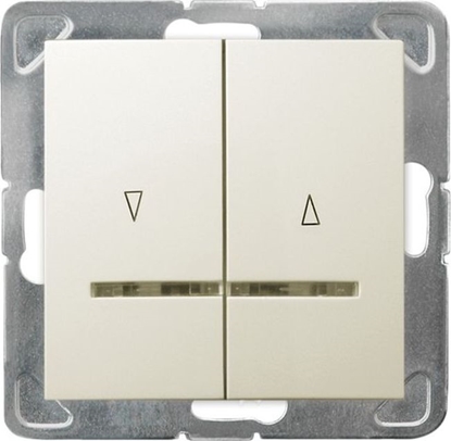 Attēls no Ospel IMPRESJA cznik aluzjowy z podwietleniem /z blokad mechaniczn/ ecru P-7YBS/m/27