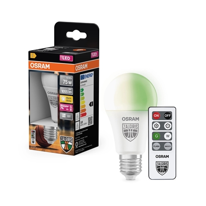 Picture of Osram Žalgiris Edition E27 1055lm LED lamp with remote