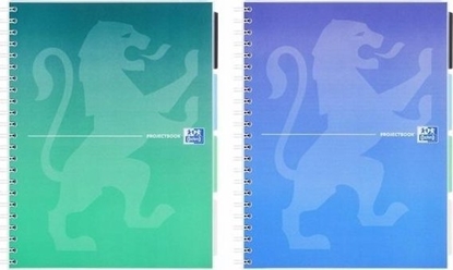 Изображение Oxford Koozeszyt A4/80K kratka Projectbook (5szt) OXFORD