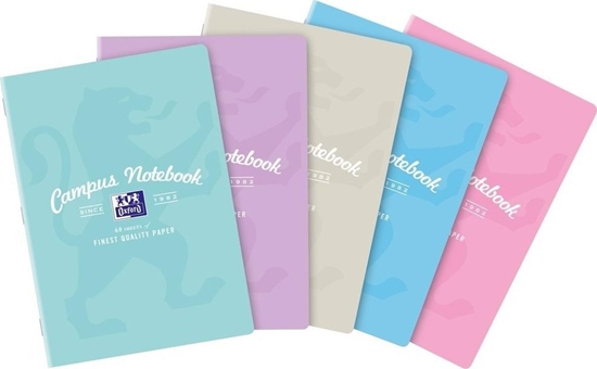 Picture of Oxford Zeszyt A4/60K kratka Campus Pastel (5szt) OXFORD