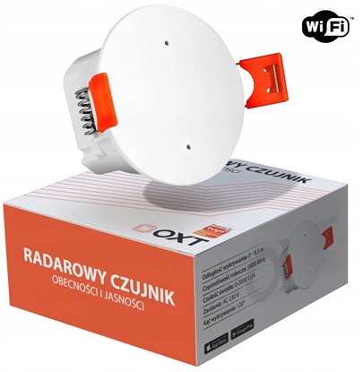 Attēls no OXT Czujnik radar obecnoci jasnoci 230V WiFi TUYA T150