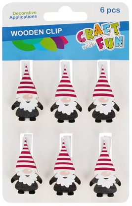 Attēls no OZDOBA BN KLAMERKI SKRZAT 6SZT CF PBH 12/144