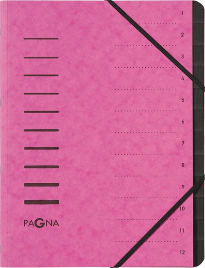 Picture of Pagna Teczka 12 Fächer 1-12 dunkelrosa