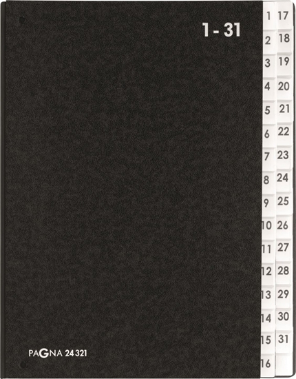 Picture of Pagna Teczka Pultordner Classic 32 Fächer 1-31 schwarz