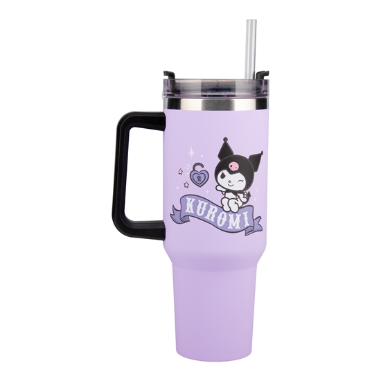 Picture of Paladone Kuromi 900ml Insulated Cup and Straw