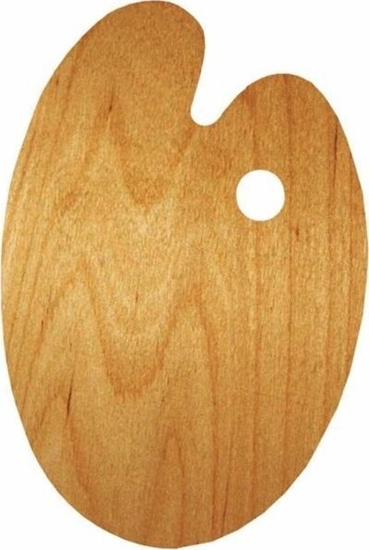 Изображение Paleta malarska drewniana Owal 20x30cm