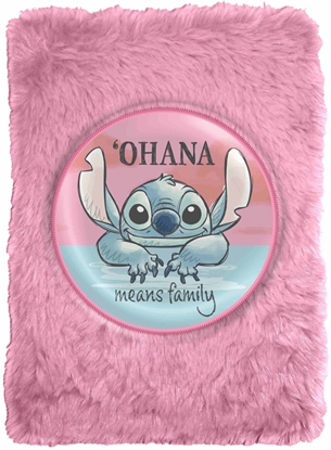 Attēls no Pamitnik Notes Zeszyt A5 3d Pluszowy Lilo I Stitch Ohana / St00034