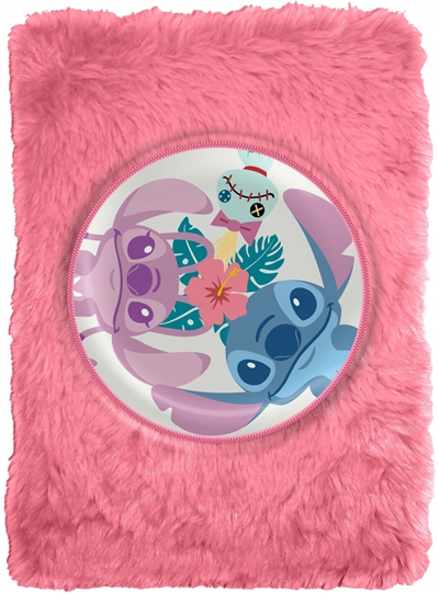 Picture of Pamitnik Notes Zeszyt A5 Pluszowy Lilo I Stitch Róowy W Linie / St00081