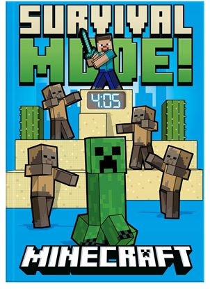 Attēls no Pamitnik Notes Zeszyt A5 Z Zegarkiem Cyfrowym Zegarek Led Minecraft / Min4331