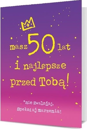 Attēls no Pan Dragon Karnet B6 50 urodziny - masz 50 lat i najlepsze przed Tob! K.B6-1914