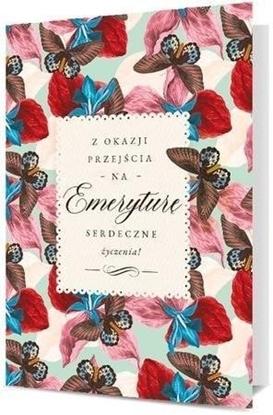 Picture of Pan Dragon Karnet B6 Emerytura - kwiaty i motyle K.B6-1876