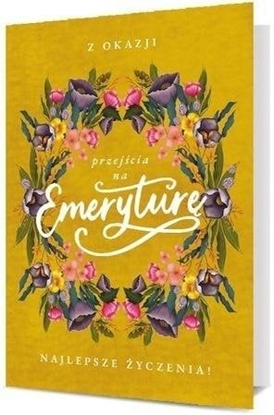 Изображение Pan Dragon Karnet B6 Emerytura - wianek z kwiatów K.B6-1875