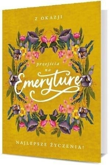 Изображение Pan Dragon Karnet B6 Emerytura - wianek z kwiatów K.B6-1875