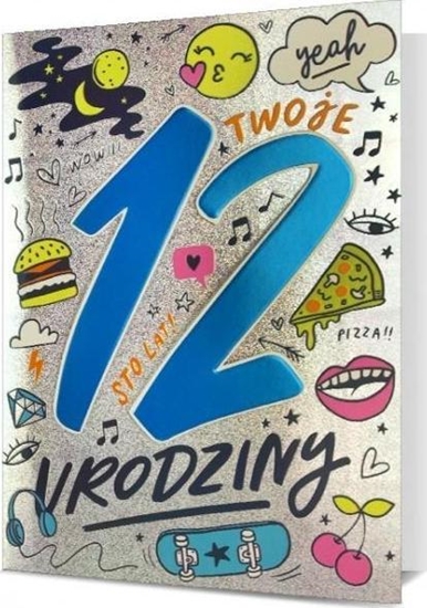 Picture of Pan Dragon Karnet B6 HM-200 12 Urodziny HM-200-2458