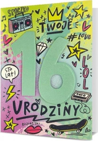 Изображение Pan Dragon Karnet B6 HM-200 16 Urodziny HM-200-2462