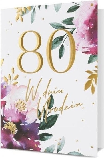 Picture of Pan Dragon Karnet B6 Urodziny 80