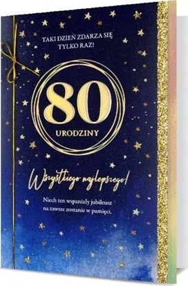 Picture of Pan Dragon Karnet B6 Urodziny 80