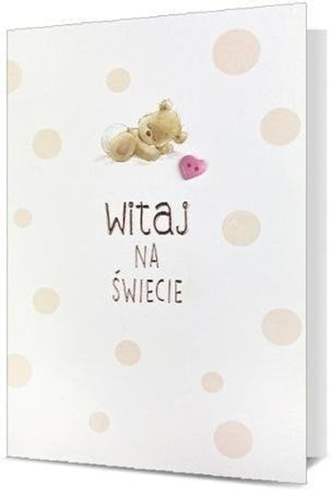 Picture of Pan Dragon Karnet HM200 Witaj na wiecie róowa