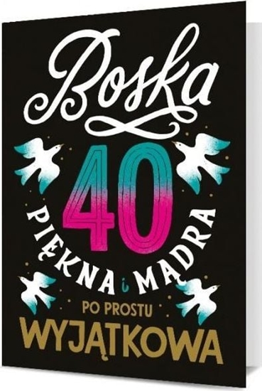 Picture of Pan Dragon Karnet Urodziny 40 damskie K. B6-1901