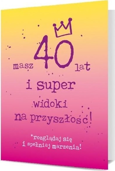 Picture of Pan Dragon Karnet Urodziny 40 K. B6-1912