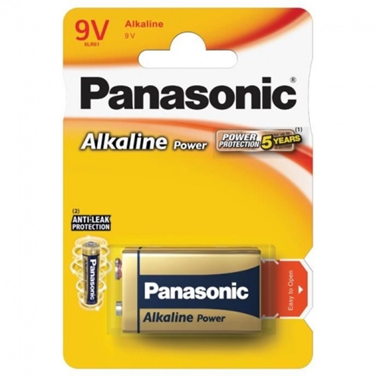 Picture of Panasonic Bronze Alkaline Battery 9V (6LF22APB/1BP) B1
