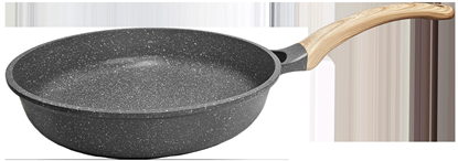 Picture of Panna alumīnija Amber 28cm, ar koka imitācijas rok