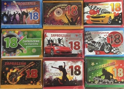 Изображение Panorama Zaproszenia 18-stka zocone (10szt)