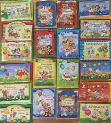 Изображение Panorama Zaproszenia dziecice (opakowanie 10 sztuk) mix wz