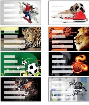 Picture of Panta Plast Naklejki na zeszyt Boys 24szt.