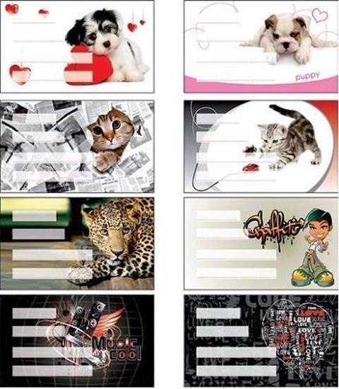 Picture of Panta Plast Naklejki na zeszyt Girls 24szt.