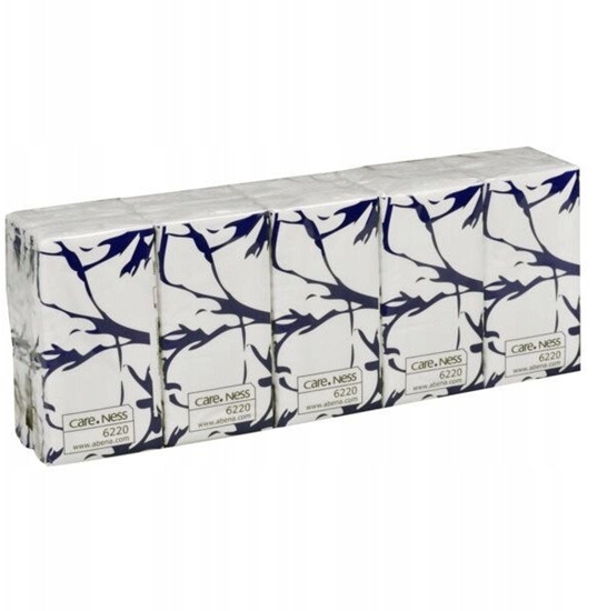 Изображение Paper handkerchiefs, ABENA Care-Ness Excellent, 3-ply, 20.7x21cm, white