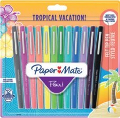 Изображение Paper Mate 1x12 Paper Mate Flair Filzstifte Tropical Vacation M 0,7 mm