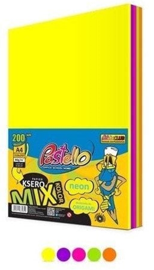 Picture of Papier ksero A4 75g 5 kolorów 200 arkuszy neon