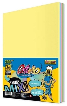 Picture of Papier ksero A4 80g 5 kolorów 200 arkuszy pastel