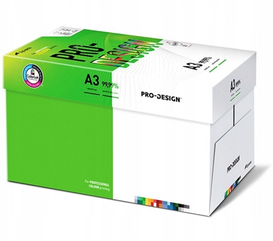 Picture of Papier ksero PRO-DESIGN FSC, satynowany, klasa A++, A3, 168CIE, 100gsm, 500 ark.