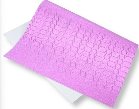 Picture of Papier ozdobny brokatowy 140g 40x60cm j.fiolet 5ar EDUKAMP