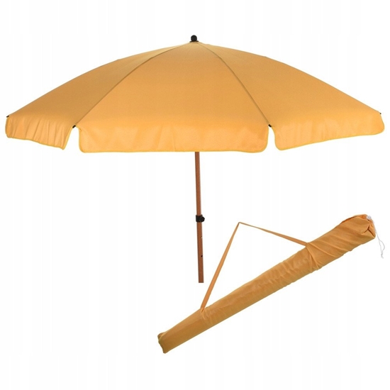 Picture of Parasol Plaowy Ogrodowy Stabilny óty Regulowany Skadany AMBIANCE 200 cm